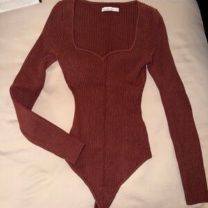 Abercrombie Ribbed Sweater Bodysuit